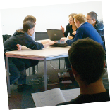 Diskussionsgruppe bei einem Workshop