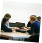 Ideen Workshop mit mehreren Personen für neue Services und Produkte